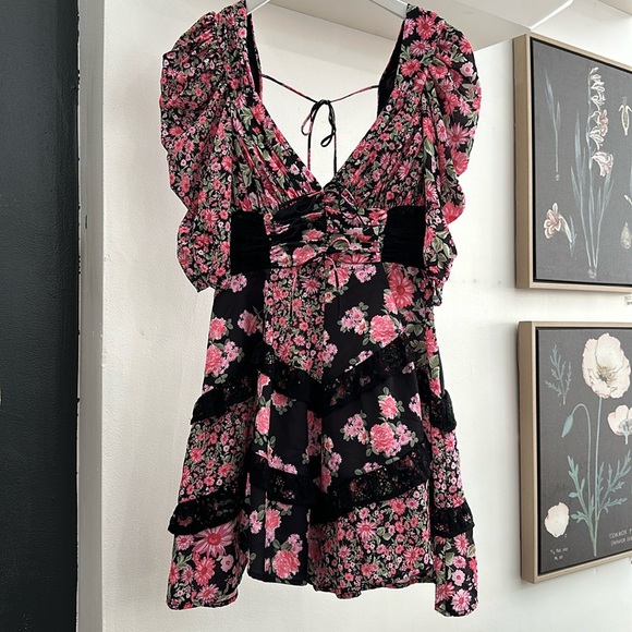 NEW For Love and Lemons Rosalyn Mini Dress - Picture 4 of 9